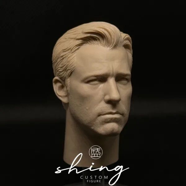 Ben Affleck Batman - 1/6 Scale Unpainted Action Figure Head Sculpt