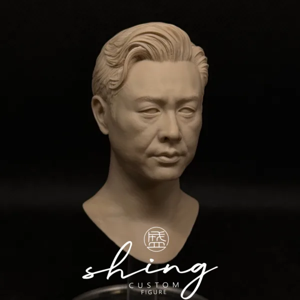 张颂文 Zhang Songwen - 1/6 Scale Unpainted Action Figure Head Sculpt