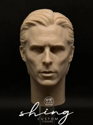 Christian Bale Batman - 1/6 Scale Unpainted Action Figure Head Sculpt