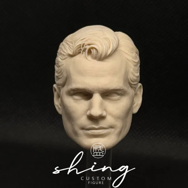 Henry Cavill Superman - 1/6 Scale Unpainted Action Figure Head Sculpt