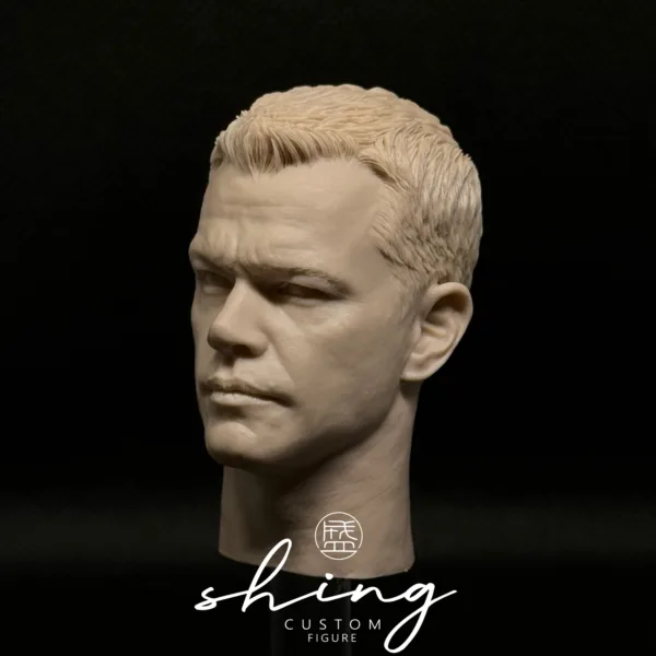 Matt Damon - 1/6 Scale Unpainted Action Figure Head Sculpt