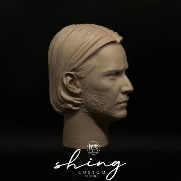 Keanu Reeves - 1/6 Scale Unpainted Action Figure Head Sculpt