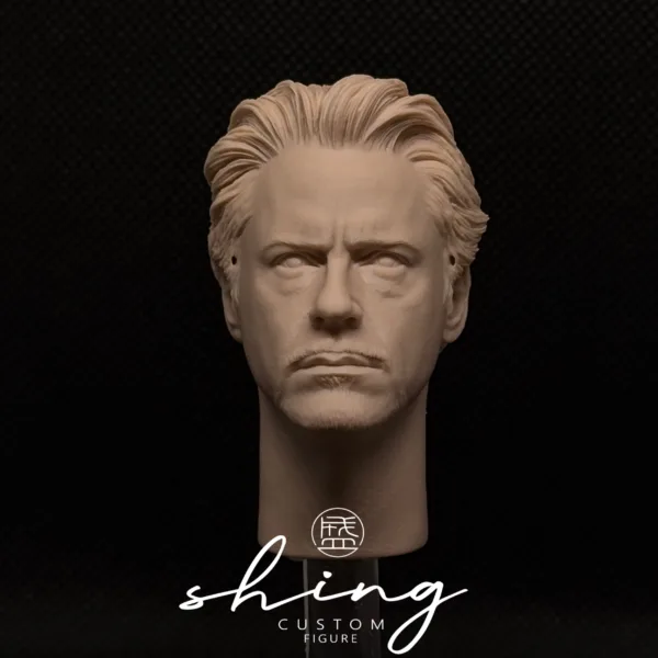 Tony Stark Ironman - 1/6 Scale Unpainted Action Figure Head Sculpt