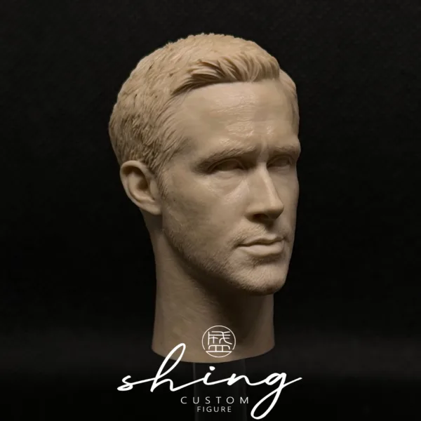 Ryan Gosling - 1/6 Scale Unpainted Action Figure Head Sculpt