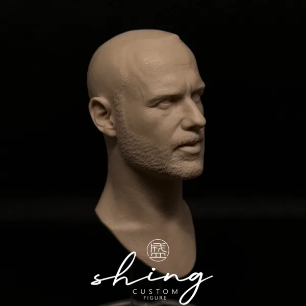 Andrew Lincoln - 1/6 Scale Unpainted Action Figure Head Sculpt