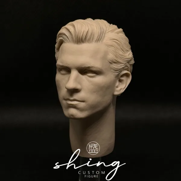 Tom Holland SpiderMan - 1/6 Scale Unpainted Action Figure Head Sculpt
