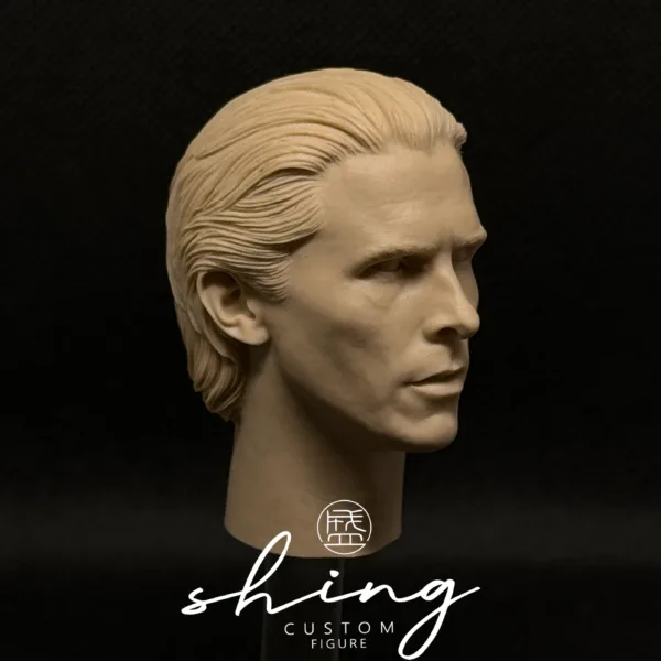Christian Bale Batman - 1/6 Scale Unpainted Action Figure Head Sculpt