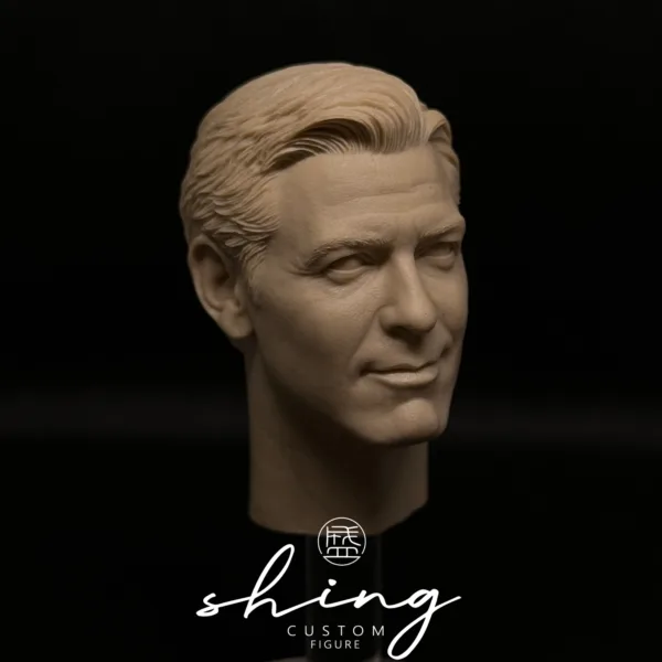George Clooney - 1/6 Scale Unpainted Action Figure Head Sculpt