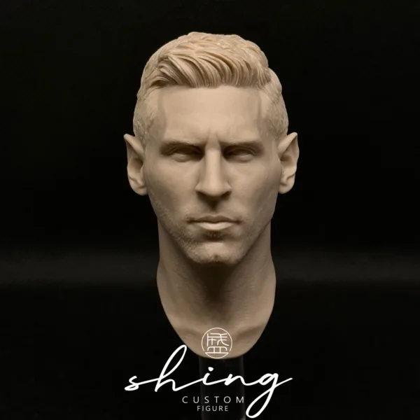 Lionel Messi - 1/6 Scale Unpainted Action Figure Head Sculpt
