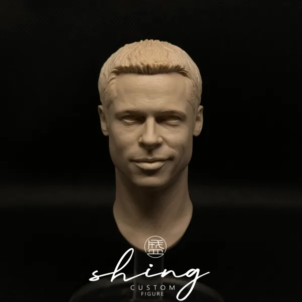 Brad Pitt - 1/6 Scale Unpainted Action Figure Head Sculpt