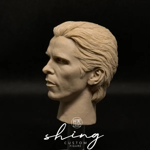 Christian Bale Batman - 1/6 Scale Unpainted Action Figure Head Sculpt