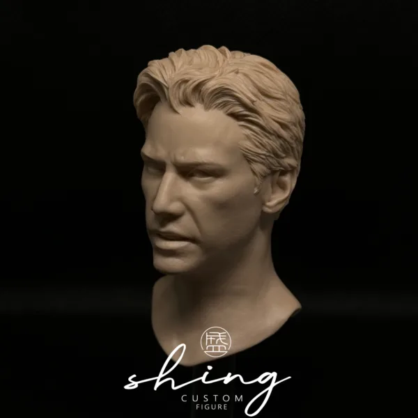 Keanu Reeves - 1/6 Scale Unpainted Action Figure Head Sculpt