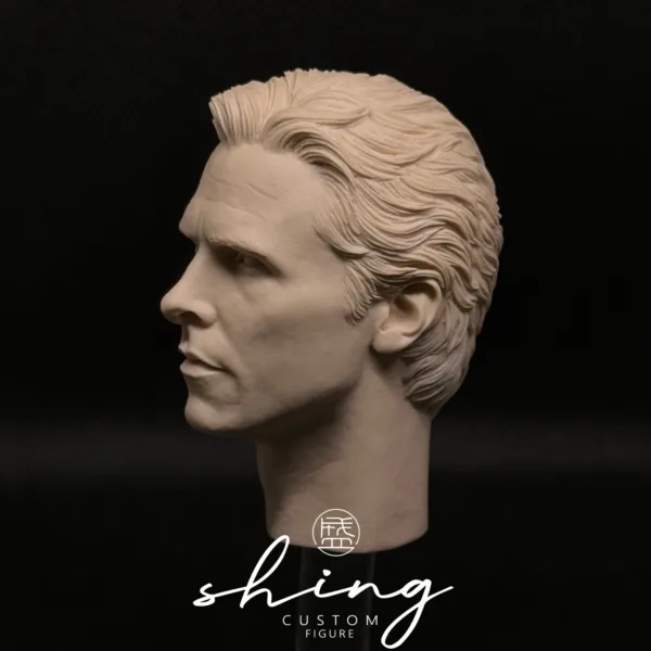 Christian Bale Batman - 1/6 Scale Unpainted Action Figure Head Sculpt