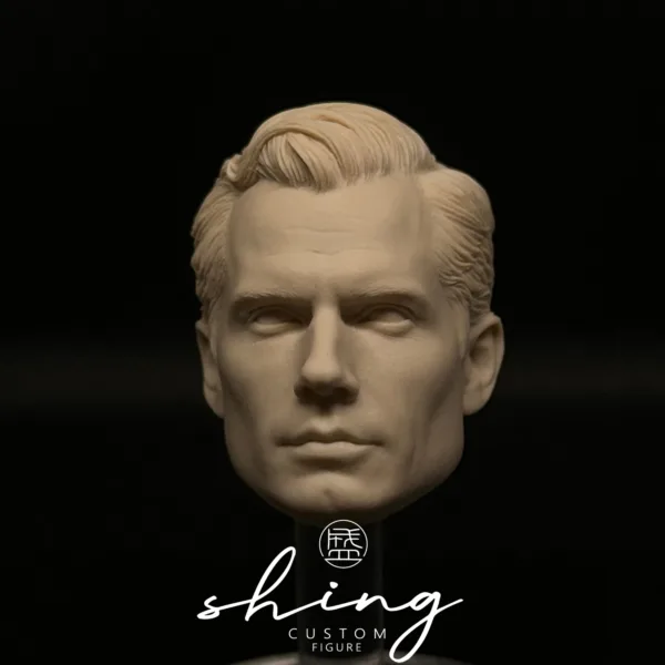 Henry Cavill Superman - 1/6 Scale Unpainted Action Figure Head Sculpt