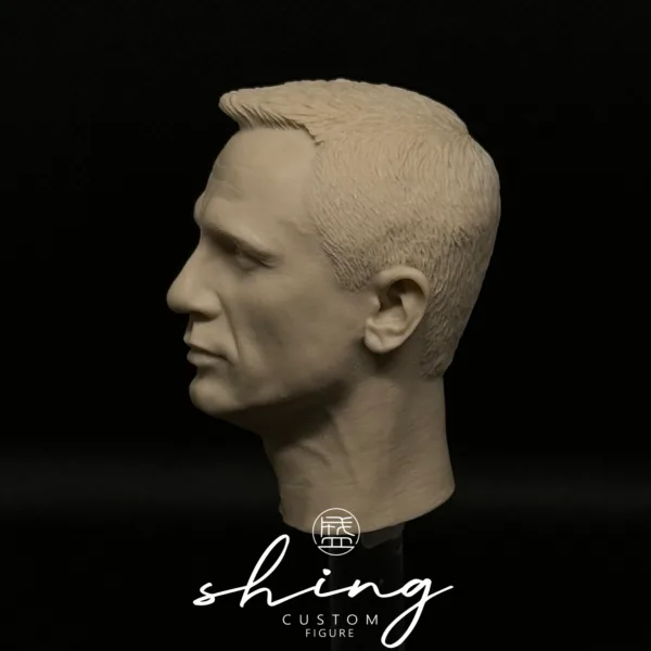 Daniel Craig James Bond - 1/6 Scale Unpainted Action Figure Head Sculpt