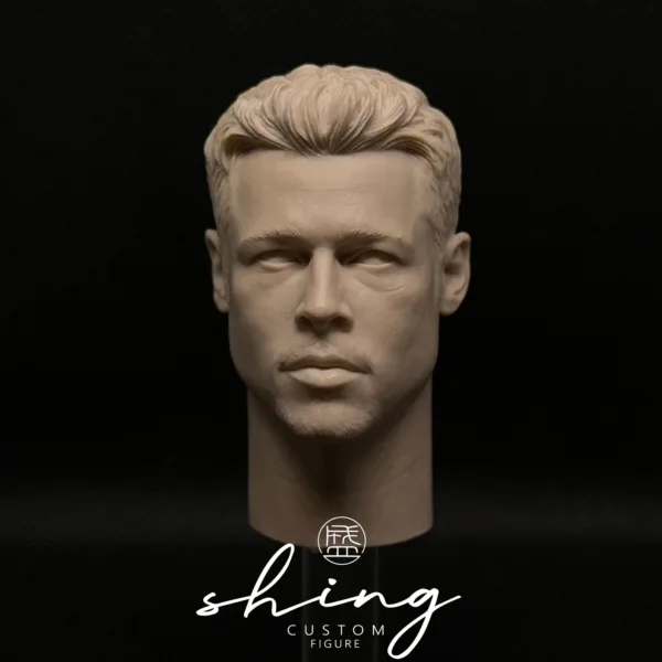 Brad Pitt - 1/6 Scale Unpainted Action Figure Head Sculpt