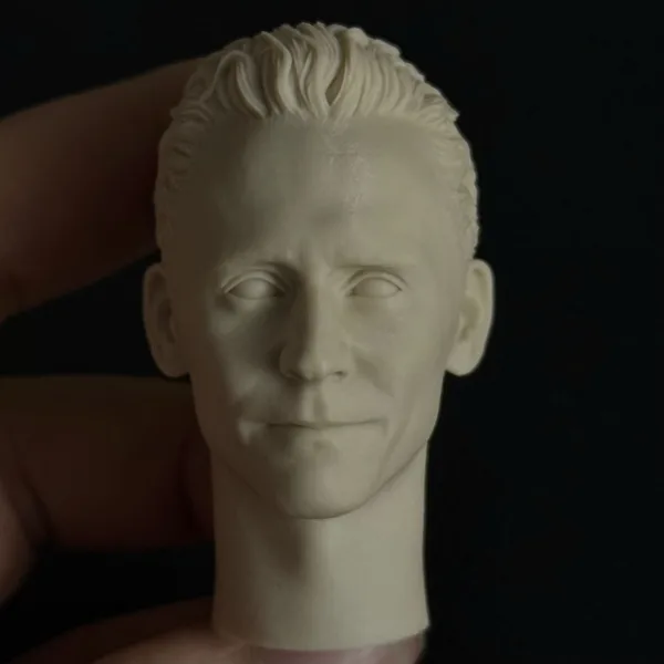 Tom Hiddleston Loki - 1/6 Scale Unpainted Action Figure Head Sculpt