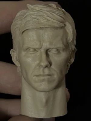 David Beckham - 1/6 Scale Unpainted Action Figure Head Sculpt