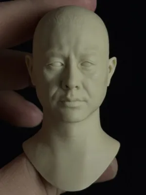 张颂文 Zhang Songwen - 1/6 Scale Unpainted Action Figure Head Sculpt
