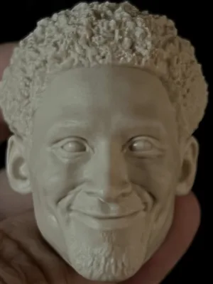 Kobe Bryant - 1/6 Scale Unpainted Action Figure Head Sculpt