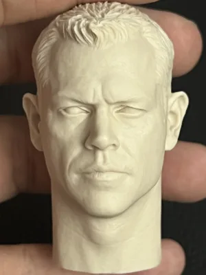 Matt Damon - 1/6 Scale Unpainted Action Figure Head Sculpt