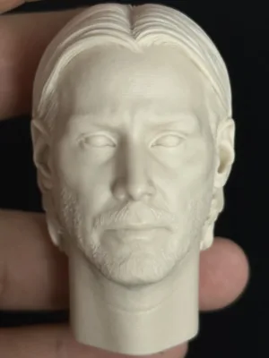 Keanu Reeves - 1/6 Scale Unpainted Action Figure Head Sculpt