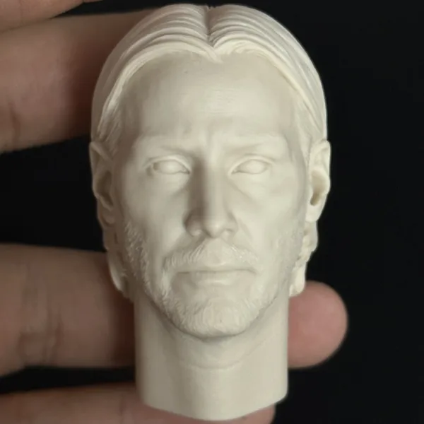 Keanu Reeves - 1/6 Scale Unpainted Action Figure Head Sculpt