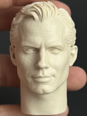 Henry Cavill Superman - 1/6 Scale Unpainted Action Figure Head Sculpt