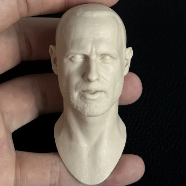 Andrew Lincoln - 1/6 Scale Unpainted Action Figure Head Sculpt