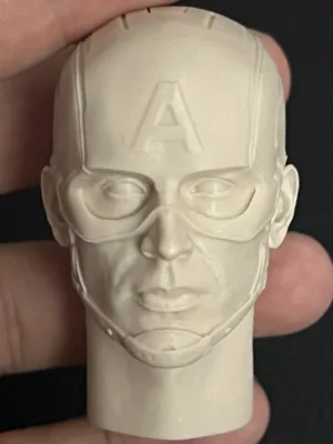 Captain America - 1/6 Scale Unpainted Action Figure Head Sculpt