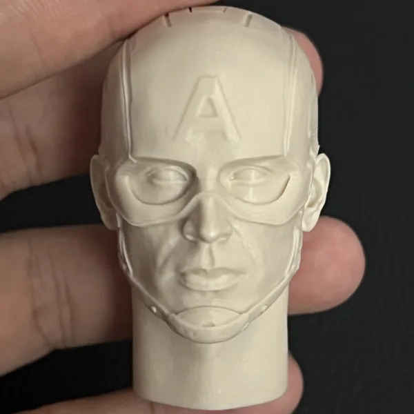 Captain America - 1/6 Scale Unpainted Action Figure Head Sculpt