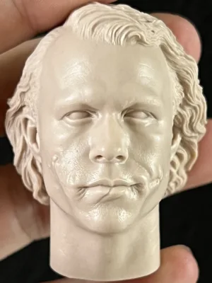 Heath Ledger Joker - 1/6 Scale Unpainted Action Figure Head Sculpt