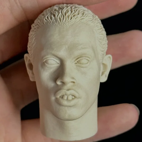 Ronaldinho - 1/6 Scale Unpainted Action Figure Head Sculpt