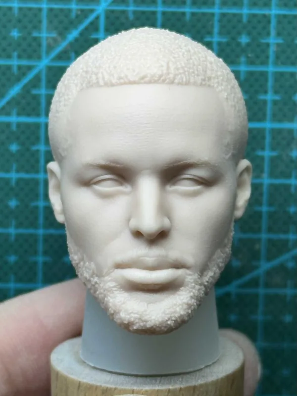 NBA Stephen Curry - 1/6 Scale Unpainted Action Figure Head Sculpt