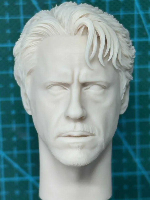 Tony Stark Ironman - 1/6 Scale Unpainted Action Figure Head Sculpt