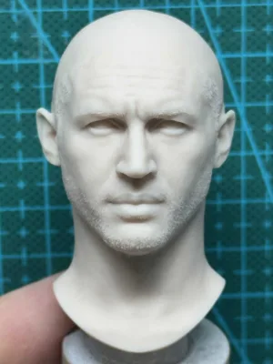 Tom Hardy Venom - 1/6 Scale Unpainted Action Figure Head Sculpt