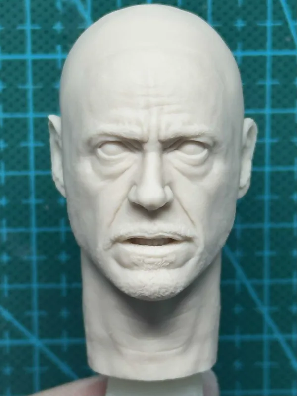 Tony Stark Ironman - 1/6 Scale Unpainted Action Figure Head Sculpt