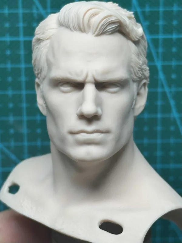 Henry Cavill Superman - 1/6 Scale Unpainted Action Figure Head Sculpt