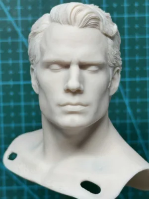 Henry Cavill Superman - 1/6 Scale Unpainted Action Figure Head Sculpt