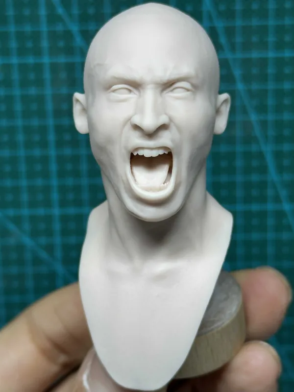 Kobe Bryant - 1/6 Scale Unpainted Action Figure Head Sculpt