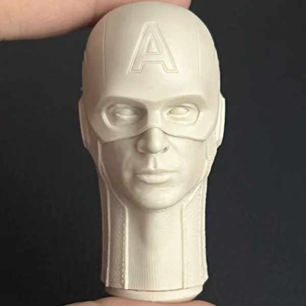 Captain America - 1/6 Scale Unpainted Action Figure Head Sculpt