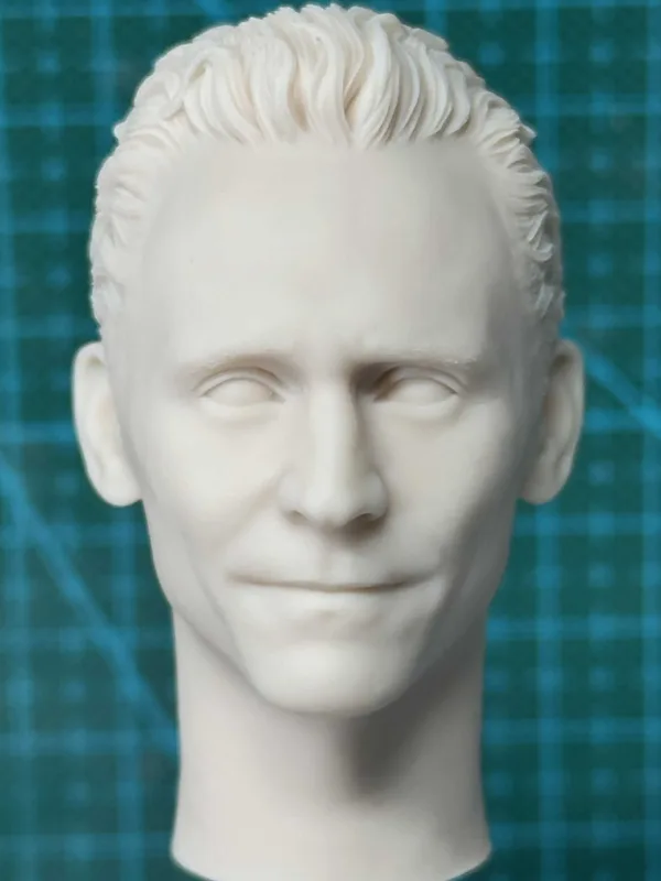 主图_001 Tom Hiddleston Loki - 1/6 Scale Unpainted Action Figure Head Sculpt