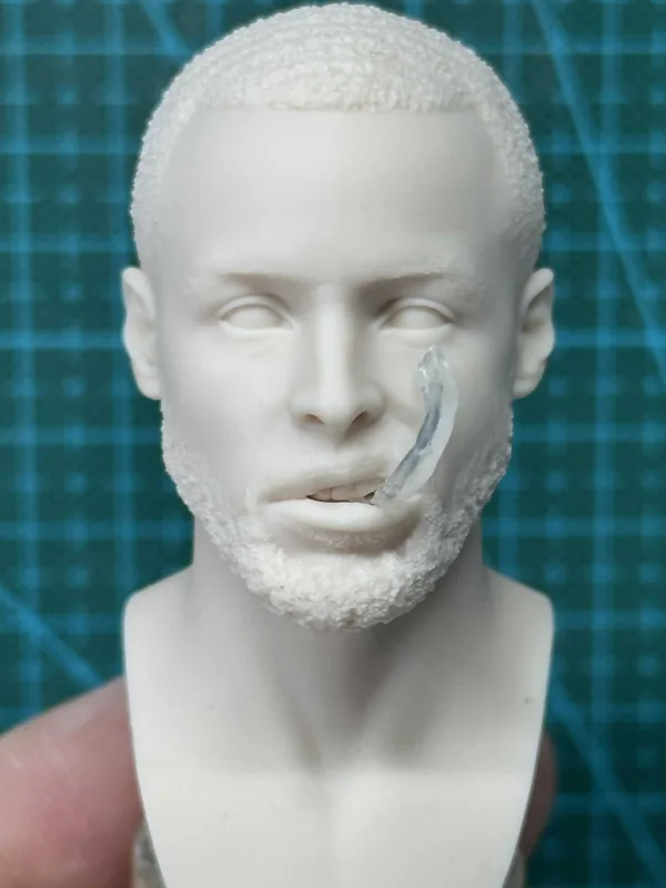 NBA Stephen Curry - 1/6 Scale Unpainted Action Figure Head Sculpt