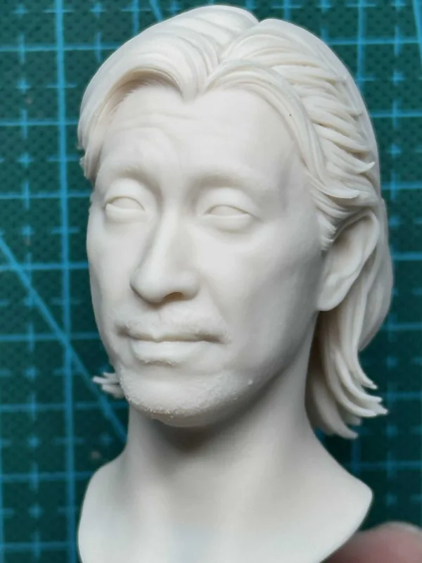 王千源 - 1/6 Scale Unpainted Action Figure Head Sculpt