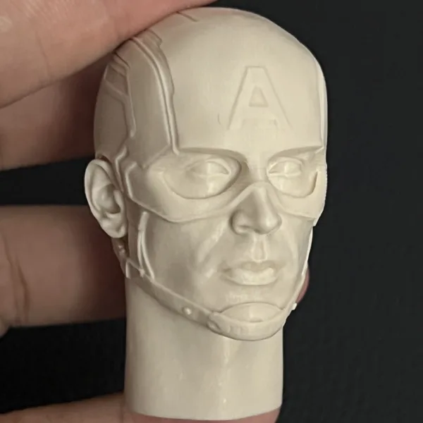 Captain America - 1/6 Scale Unpainted Action Figure Head Sculpt