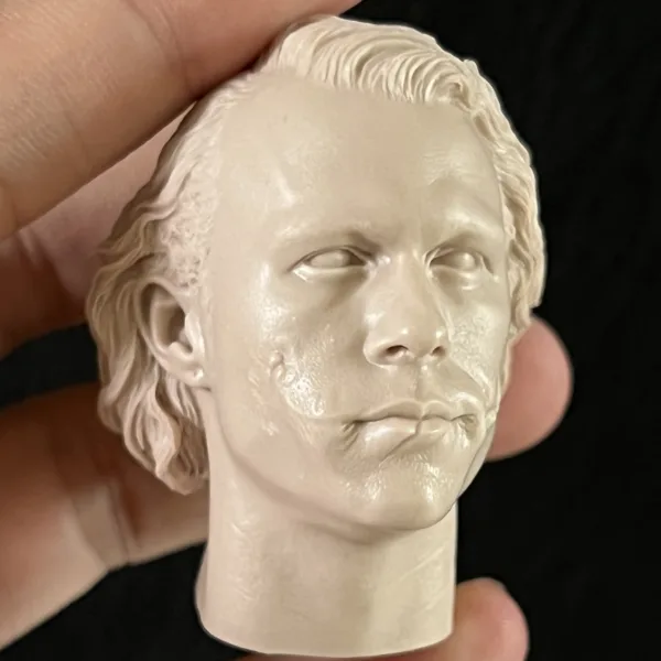 Heath Ledger Joker - 1/6 Scale Unpainted Action Figure Head Sculpt