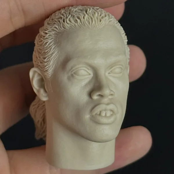 Ronaldinho - 1/6 Scale Unpainted Action Figure Head Sculpt