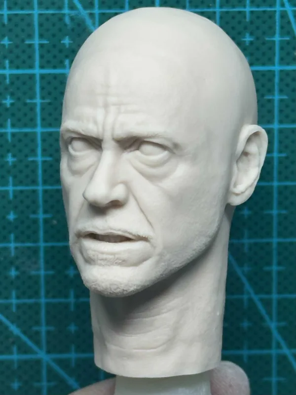 Tony Stark Ironman - 1/6 Scale Unpainted Action Figure Head Sculpt