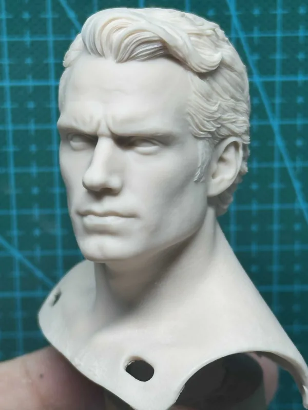 Henry Cavill Superman - 1/6 Scale Unpainted Action Figure Head Sculpt