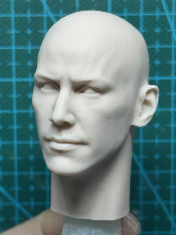 Keanu Reeves - 1/6 Scale Unpainted Action Figure Head Sculpt